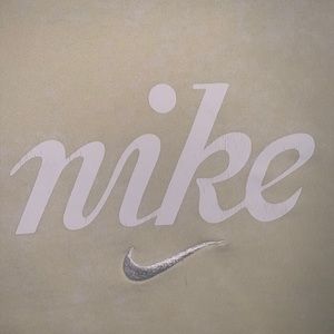 Nike Pastel Yellow Cropped Sweater